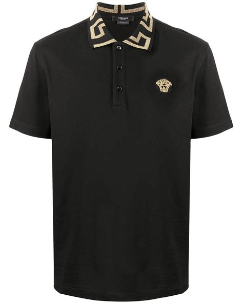 versace polo t shirt|versace long sleeve polo.